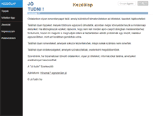 Tablet Screenshot of jotudni.hu